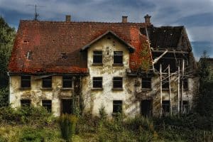 old abandoned house exterior